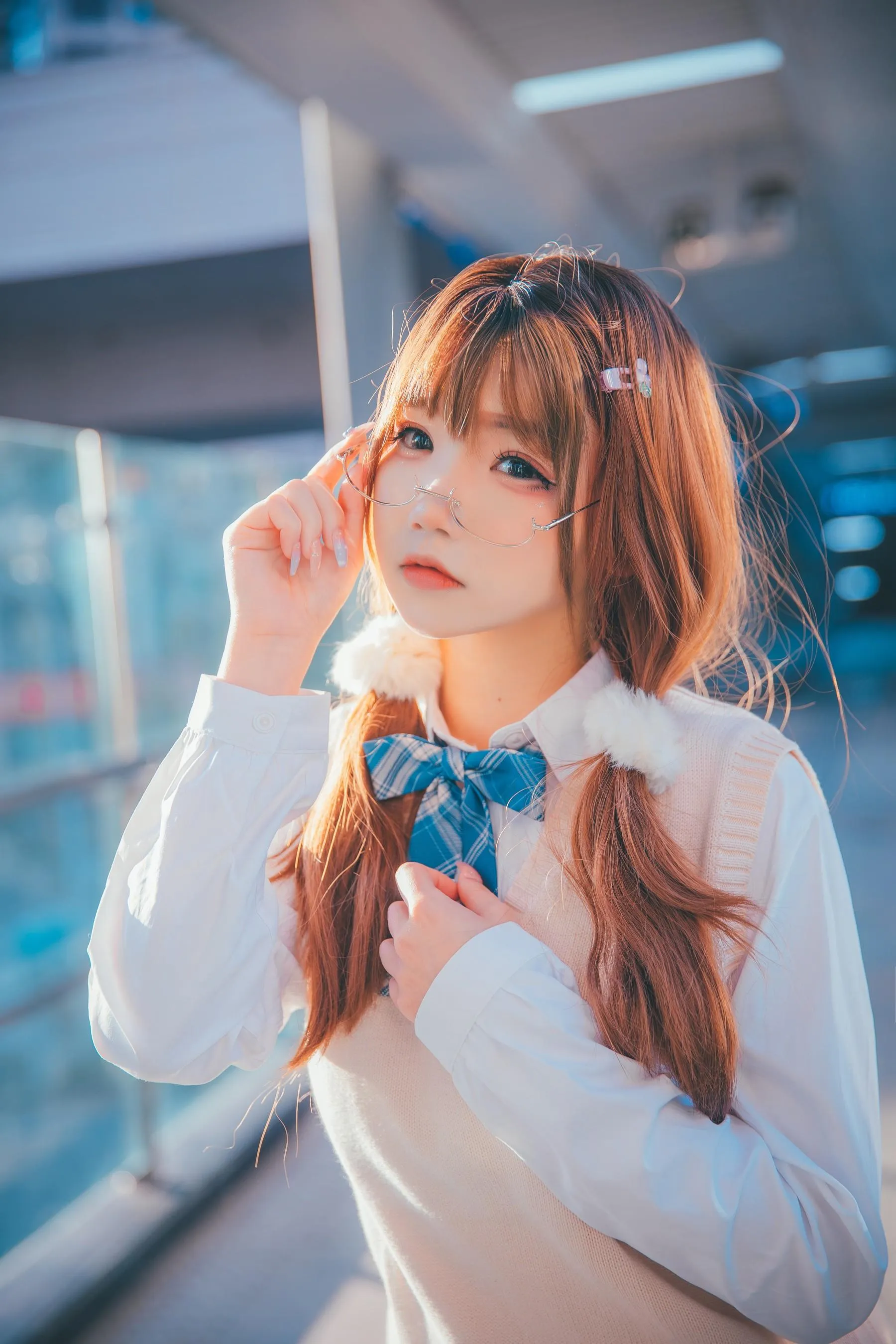 雪晴Astra – NO.32 JK夕阳 [26P]插图4